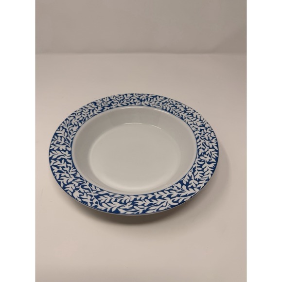 Dansk Trellis Delft Blue Rim Soup Bowl 8.75" Portugal VTG - Picture 8 of 16